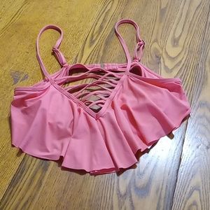 RIP CURL Womens Bikini TOP MEDIUM New Summer  Cruisewear Beach NEW PEACH CORAL
